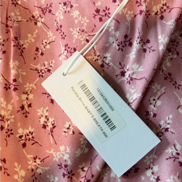 Reformation Pink Floral Long Sleeve Dress - Picture 4 of 6